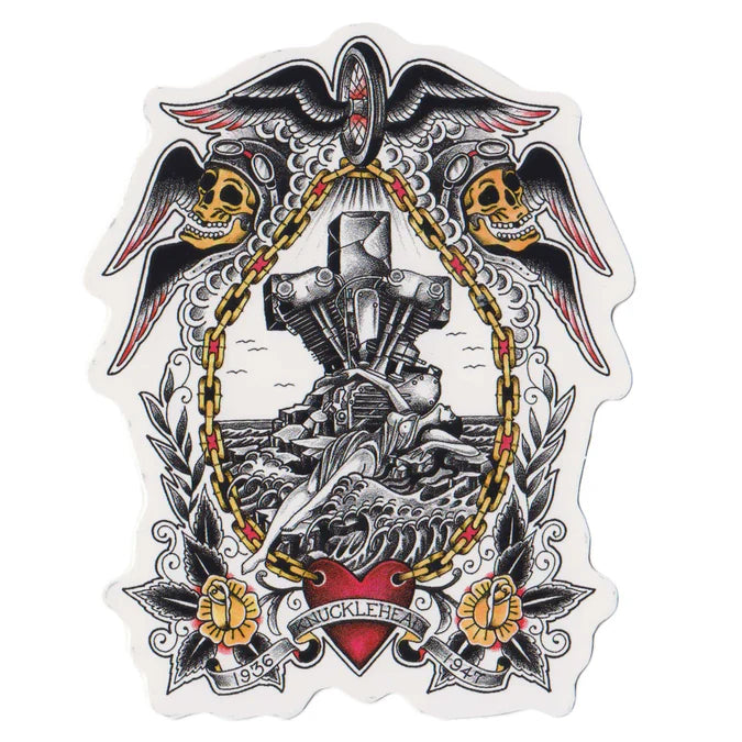 Lowbrow Customs Knucklehead of Ages Sticker