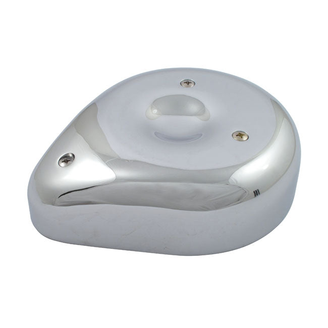 Teardrop Air Cleaner Assembly. Chromed Aluminium