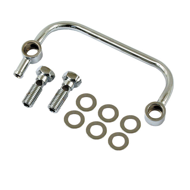 Air Cleaner Breather Kit. Chrome