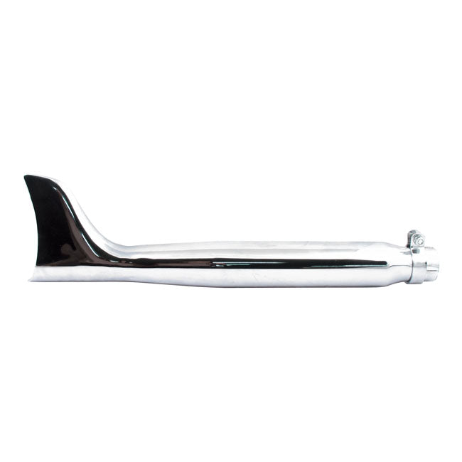 Fishtail Universal Muffler 22" Long Chrome