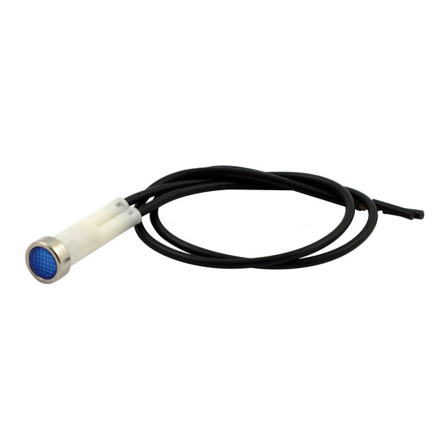 3/8 Indicator Light. Blue, No Symbol