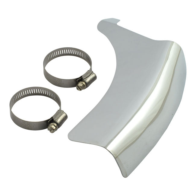 FL Shovel Vertical Crossover Heat Shield Chrome