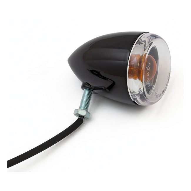 Late-Style Turn Signal Assembly. Rear. Gloss Black