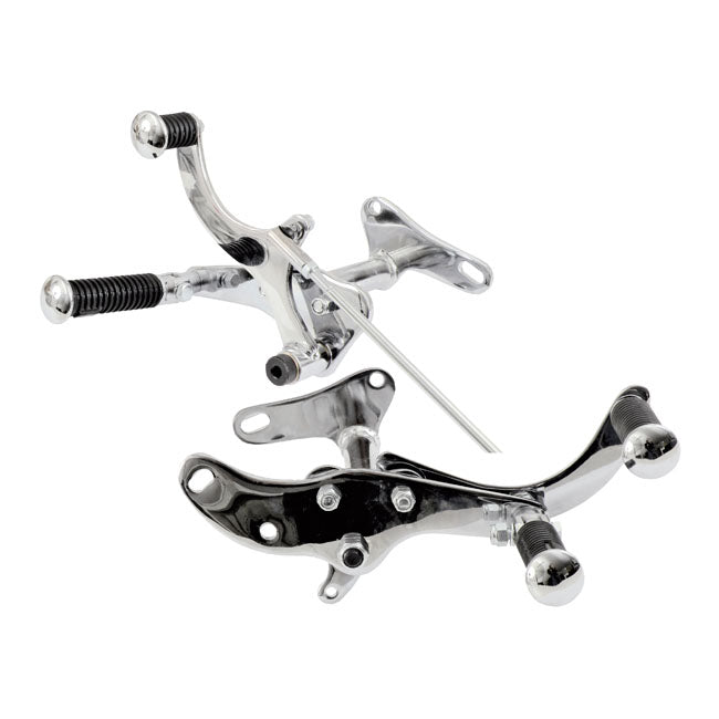 79-E84 XL Sportster Forward Control Kit. Chrome