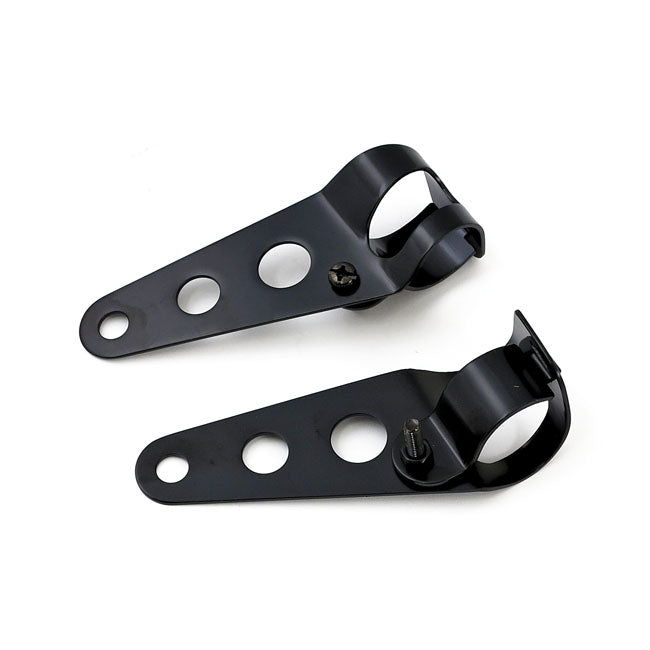 Frisco, Side Mount Headlamp Bracket Set. Black