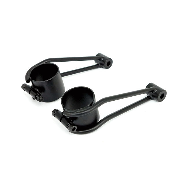 Bracket for 'Vintage' Headlamp. 39mm Fork Tubes. Black