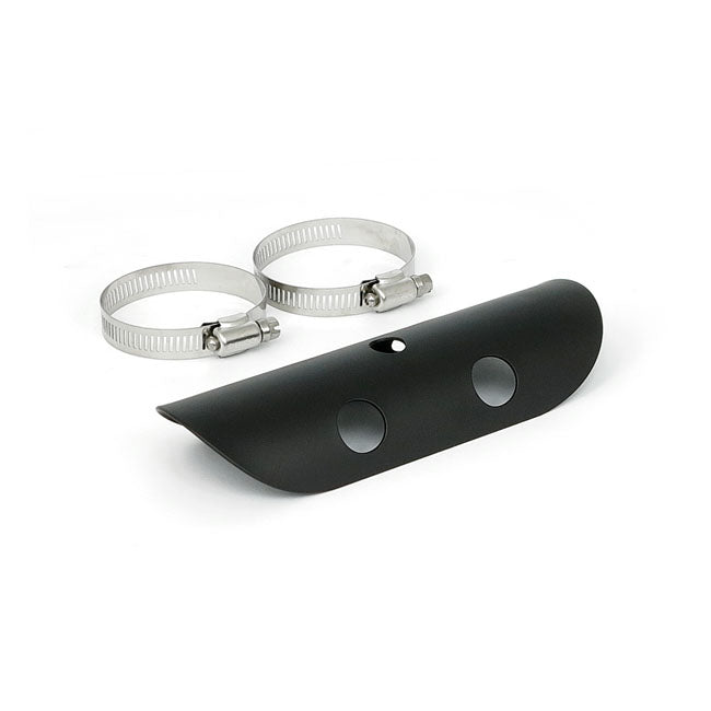 Universal Bullet Hole Heat Shield 7" Long Black