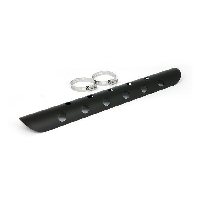 Universal Bullet Hole Heat Shield 18" Long Black