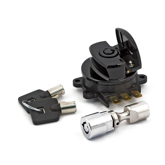 96-up Ignition Switch, Side Hinge Type. Black