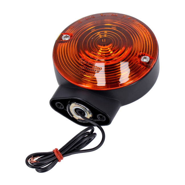 Turn Signal Assembly. Rear. Amber Lens. Black