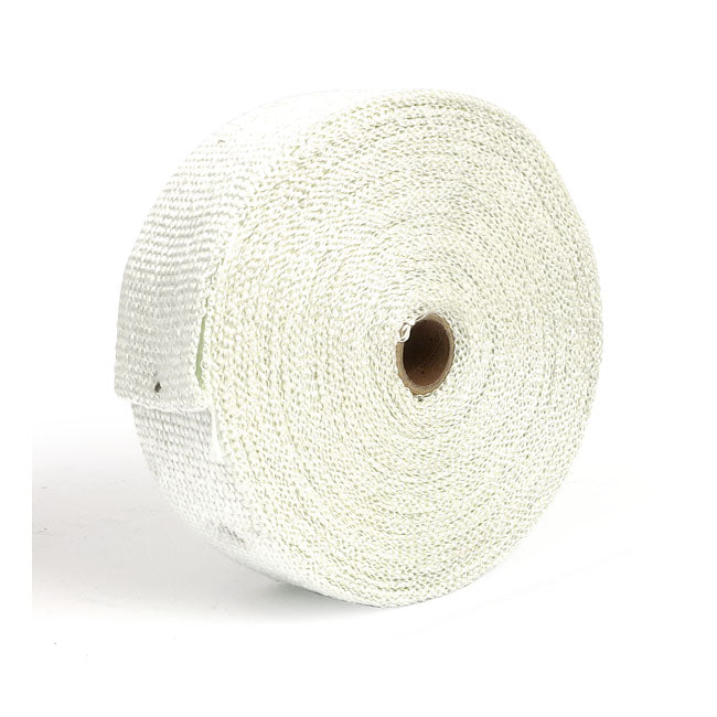 Exhaust Insulating Wrap. 2" Wide White