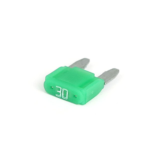 Mini Fuse with LED Indicator. Green, 30A