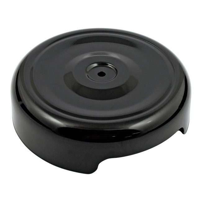 Air Cleaner Cover, Bobber Style. Black, 8" Diameter
