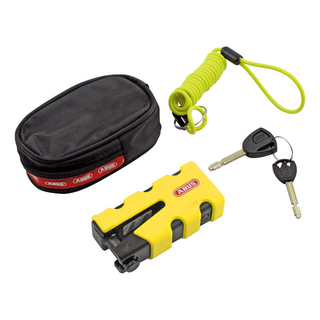 Abus, 77 Granit Sledg 'Grip Style' Disc Brake Lock. Yellow