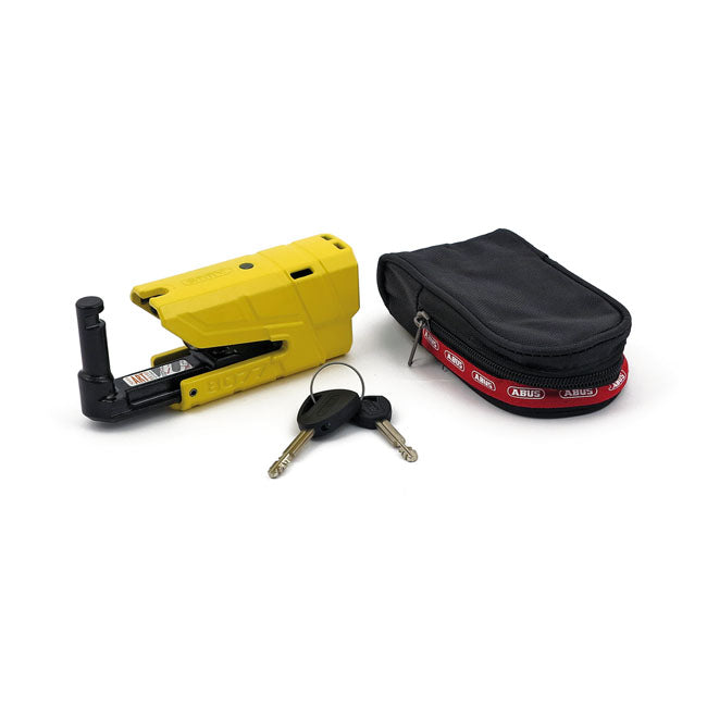 Abus, 8077 Granit Detecto XPlus 2.0 Disc Brake Lock. Yellow