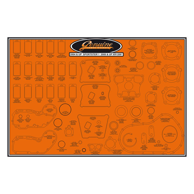 James Gaskets Gasket & seal board. 04-22 XL Sportster, XR1200