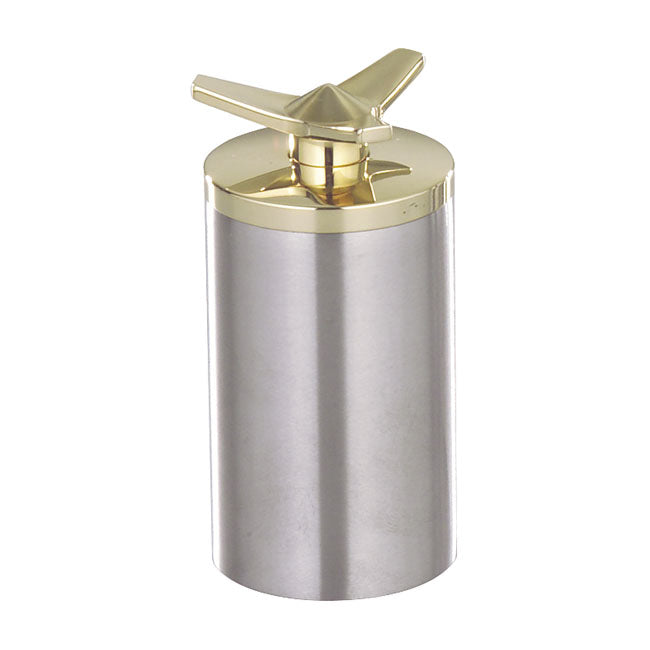 Kustom Tech weld-in gas cap. Brass Spinner - Kustom Tech motorcycle part