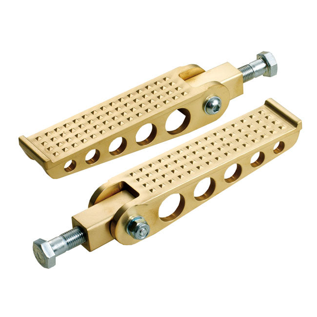 Kustom Tech cast brass knurled footpeg set - Kustom Tech motorcycle part