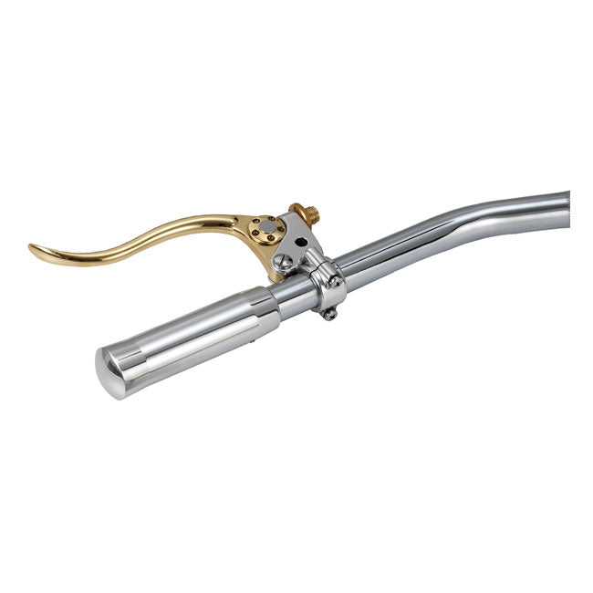 Kustom Tech DeLuxe mechanical clutch lever assembly. Brass/alu - Kustom Tech motorcycle part