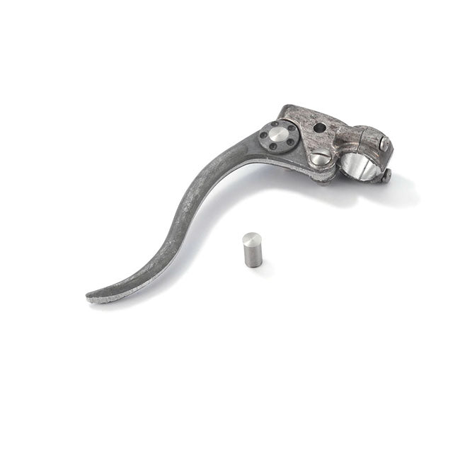 Kustom Tech DeLuxe mechanical clutch lever assembly. Raw - Kustom Tech motorcycle part