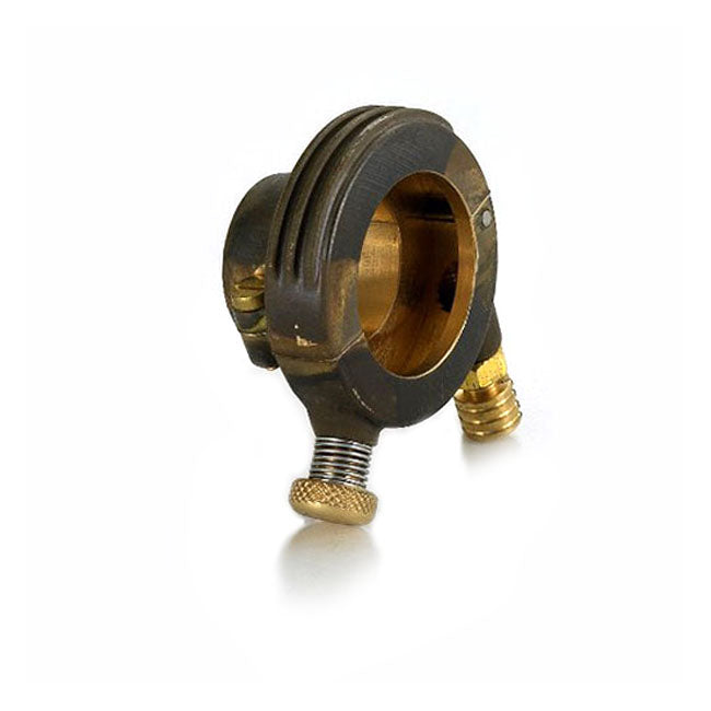 Kustom Tech DeLuxe external throttle housing. Raw brass - Kustom Tech motorcycle part