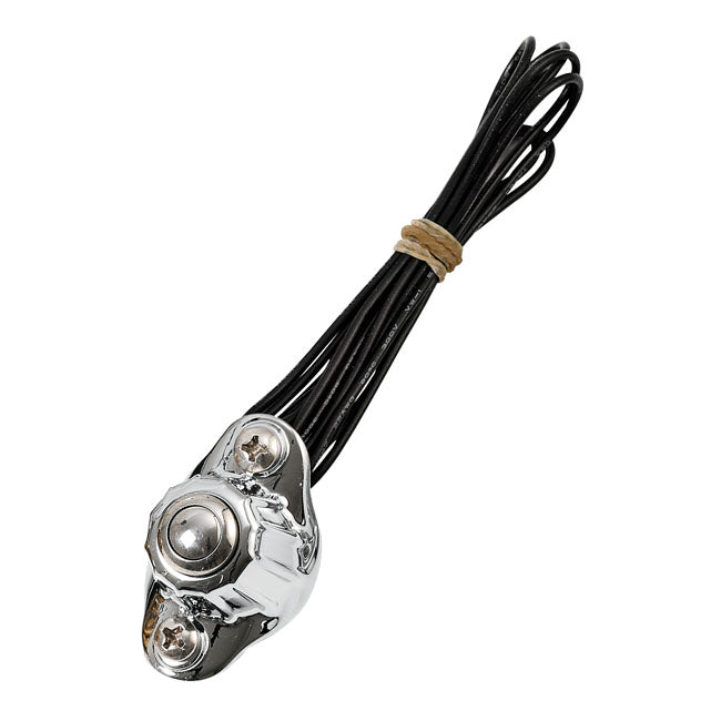 Kustom Tech Deluxe handlebar switch. Single button - Kustom Tech motorcycle part