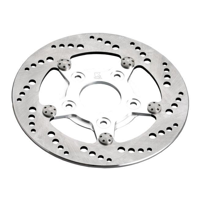 Kustom Tech drilled brake rotor stainless steel 8 1/2 inch - Kustom Tech motorcycle part