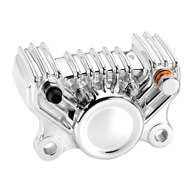Kustom Tech Super Freni 2 piston brake caliper. Polished - Kustom Tech motorcycle part