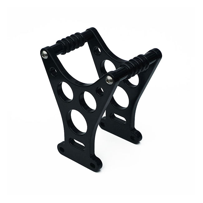 Kustom Tech Dragster style fork brace. Black - Kustom Tech motorcycle part