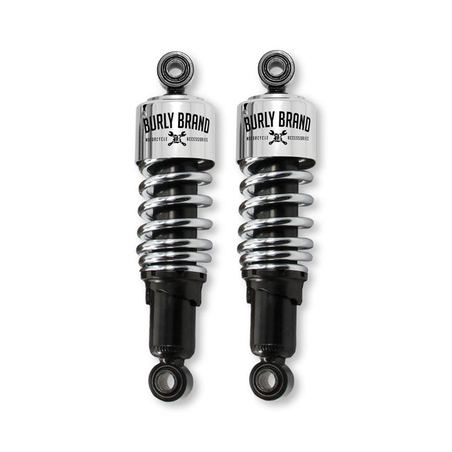 Burly, Slammer 10.5" Lowering Shocks. Chrome