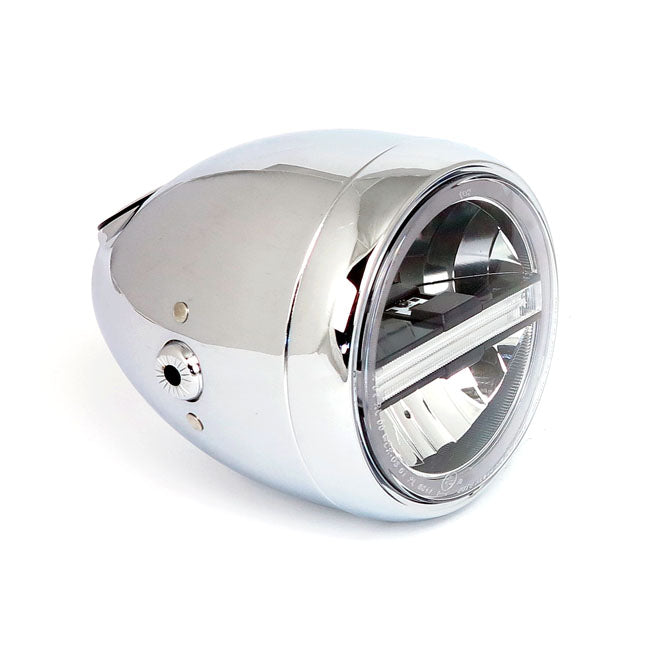 Daytona, Neo Vintage LED Headlamp. Chrome