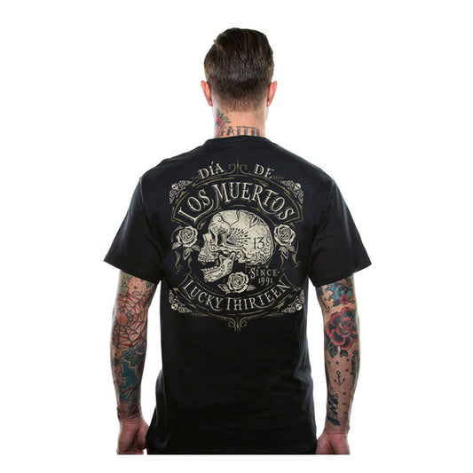 Lucky 13 Dead Skull T-Shirt - Black - image 2
