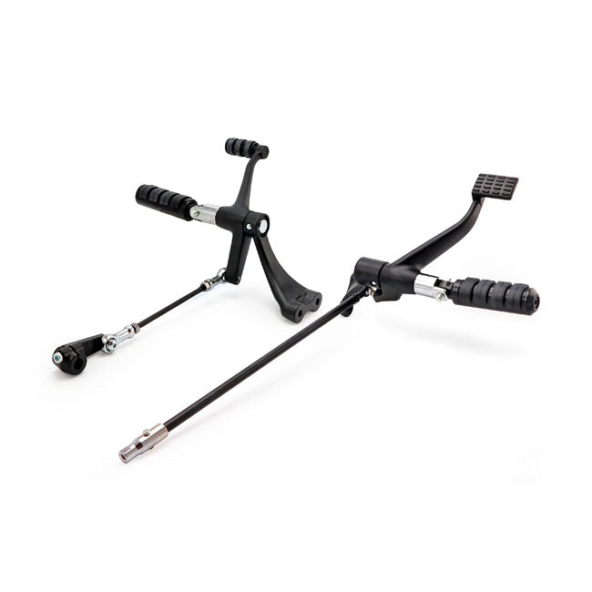 Evo XL Forward Control Kit. ISO Pegs. Black