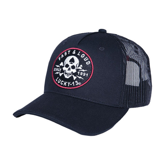 Lucky 13 Fast & Loud Adjustable Trucker Cap - Black - image 2