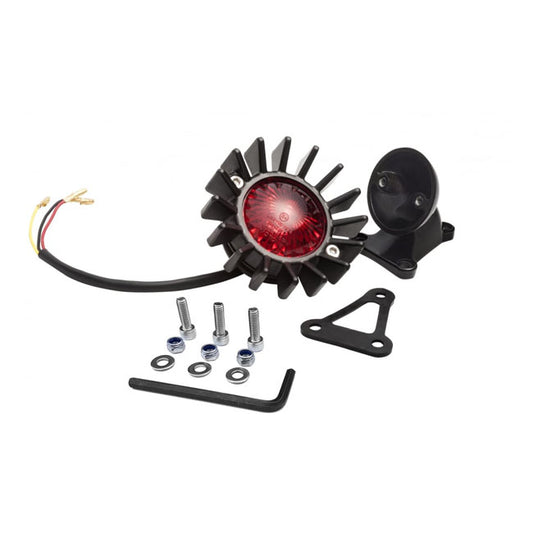 Motone, Big Fin Tail Light with Fender Mount. Black