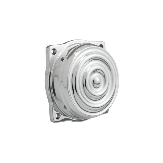 Motone, CV Carburetor Top Cover. Finned/Rippled. Polished