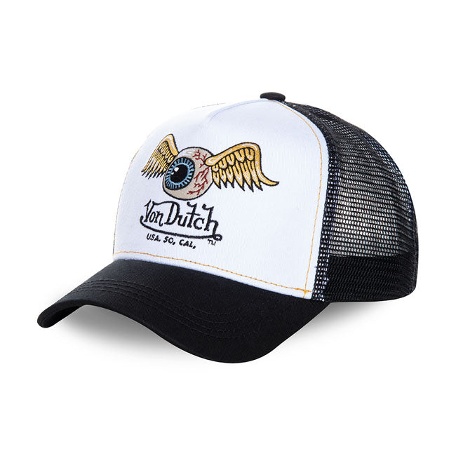 Von Dutch Eyes Baseball Cap White/black