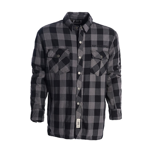 WCC Dominator Riding Flannel Shirt Grey/black CE Appr