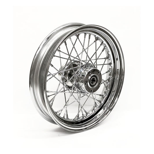 3.00 X 16 Front Wheel 40 Spoke Chrome