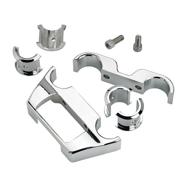 Biltwell digital Softail dash panel housing. Chrome from Biltwell at Pedro’s Parts