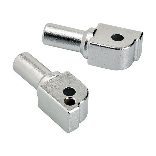 Biltwell foot peg clevis passenger. Chrome from Biltwell at Pedro’s Parts