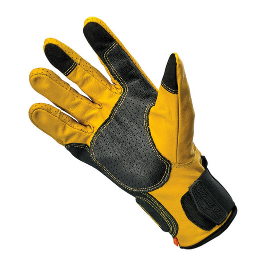 Biltwell Borrego Gloves gold/black from Biltwell at Pedro’s Parts
