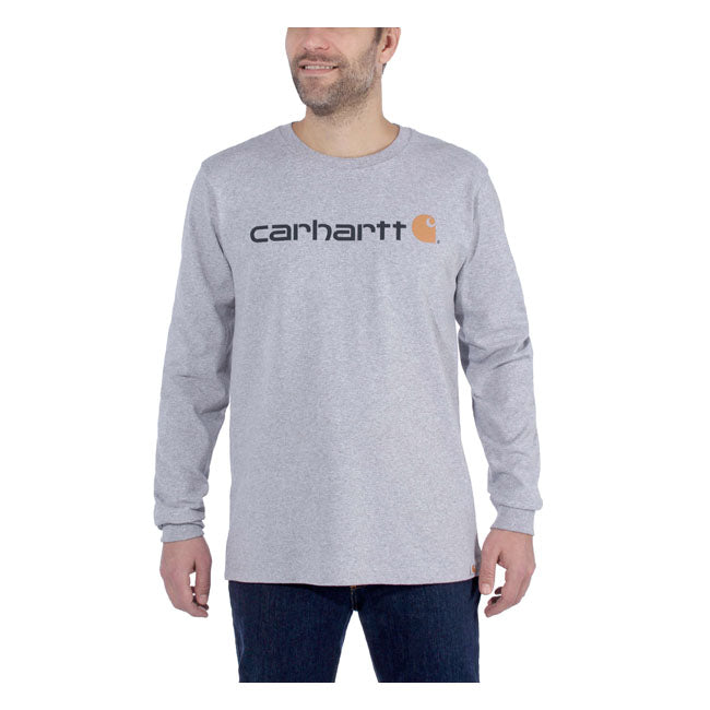 Carhartt Logo Graphic Long Sleeve Heather Gray - Carhartt product image 2