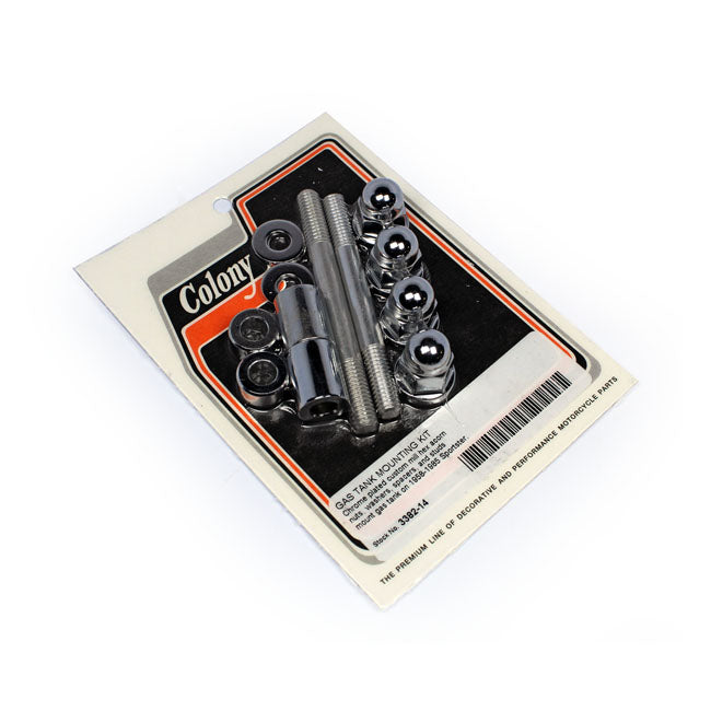 Colony, Gas Tank Mount Kit. Chrome