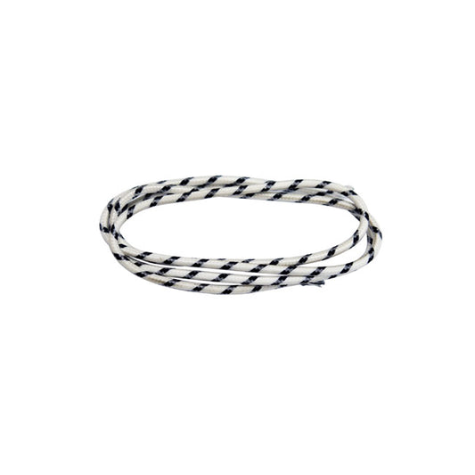 Classic Cloth Covered Wiring, 25ft. Roll. White/black