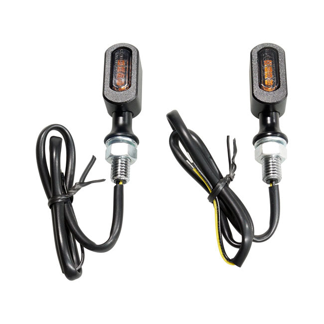 Fastline, LED Turn Signal Set. Black, Smoke Lens
