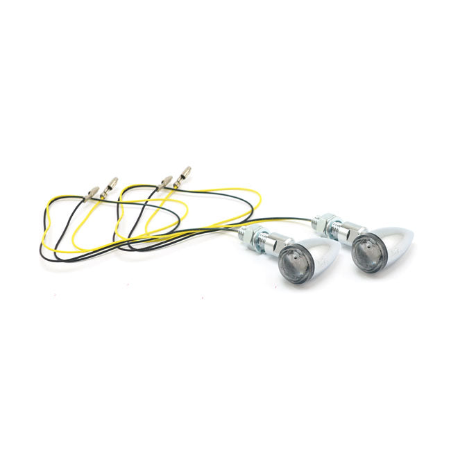 PB2 LED Turn Signals Chrome, Smoke Lens