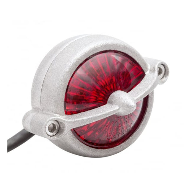 Motone, Bel Air LED Taillight. Shot Blast, No Bracket. ECE