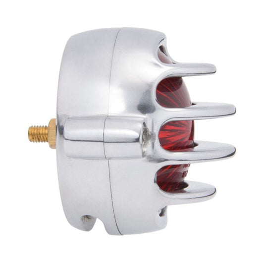 Motone, Lecter LED Taillight. Polished, No Bracket. ECE