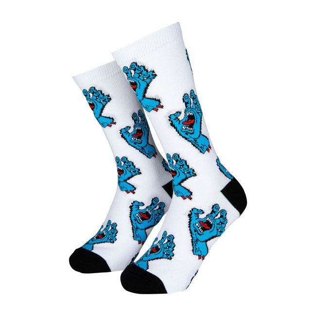 Santa Cruz Multi Hand Socks (2 Pack) white/black
